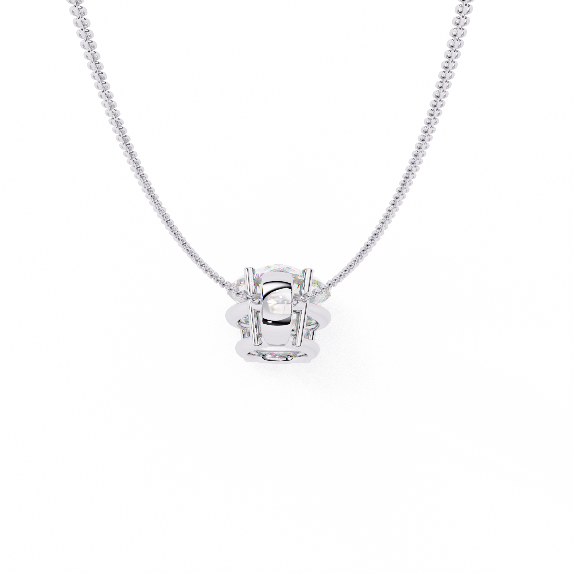 Solitairekart 2.06ct Pear-Cut Natural Diamond Solitaire Pendant-H Color, VS1 Clarity